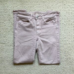 Light Pink American Eagle High-Waisted Jeggings